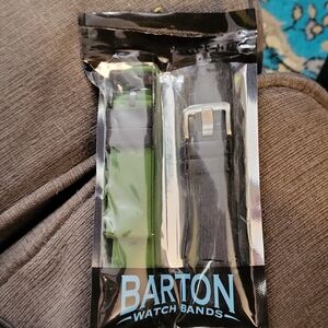 Green and Black Watch Band